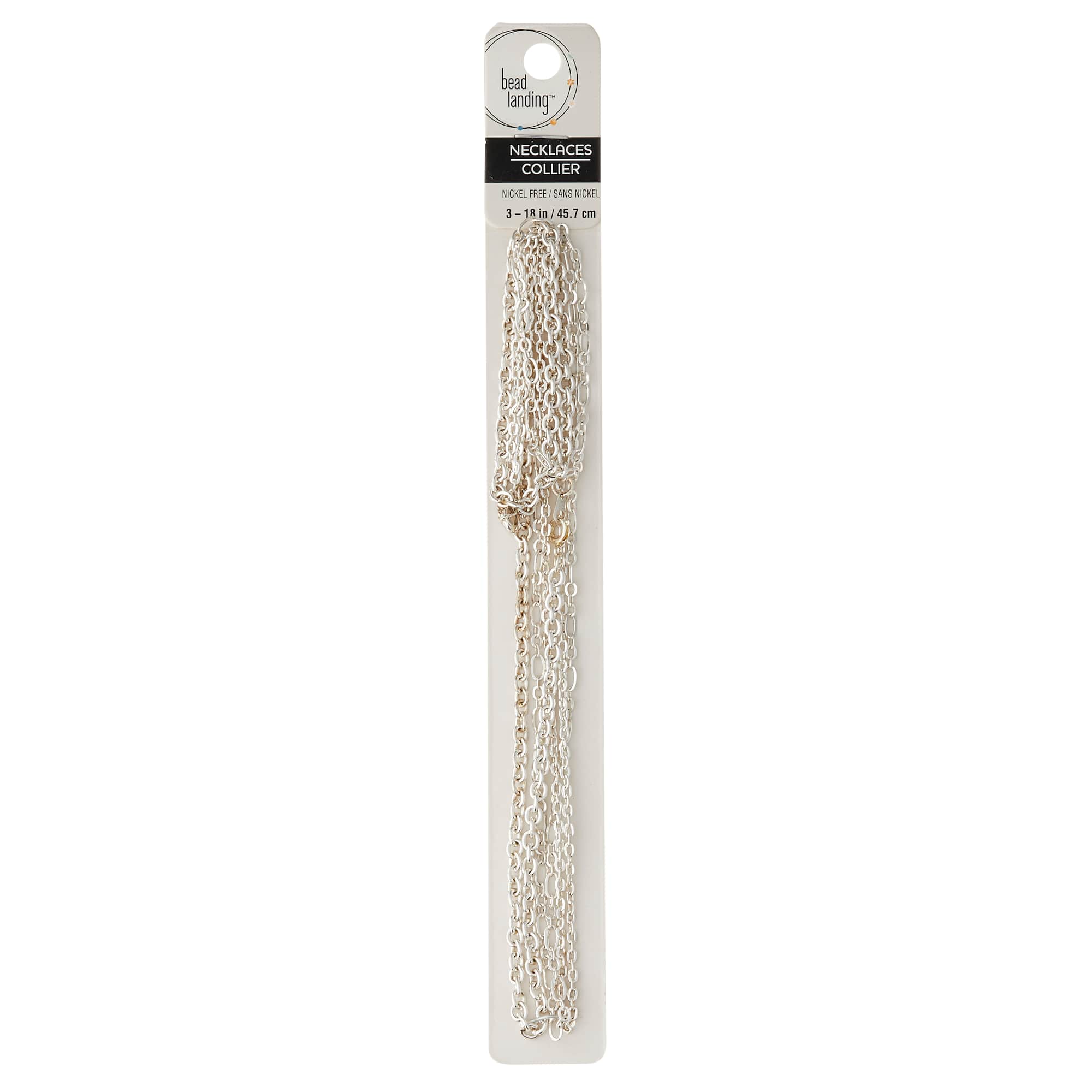 18" Silver-Plated Chain by Bead Landing™